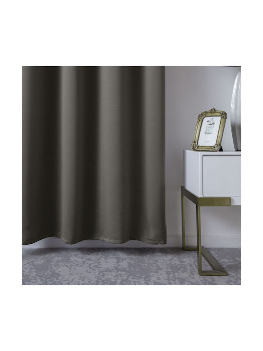 Beauty Home Blackout Curtain with Brown Grommets 140x270cm