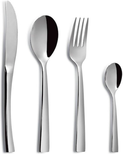 Max Home Löffelset Dessert / Eiscreme Edelstahl Silber 13.5cm 6Stück