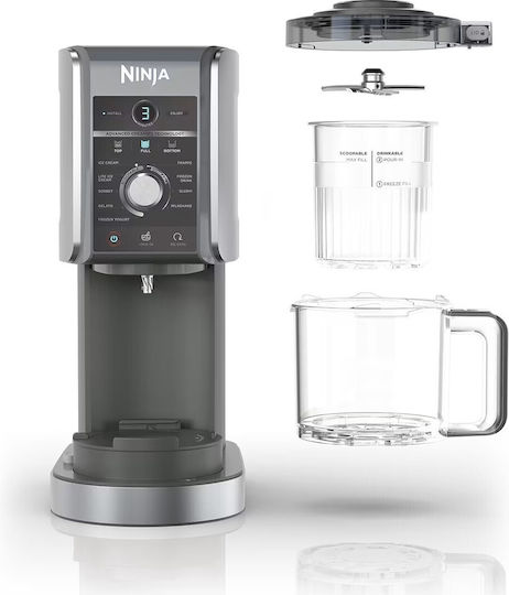 Ninja CREAMi Deluxe 10-in-1 Παγωτομηχανή 2x706ml Black / Silver