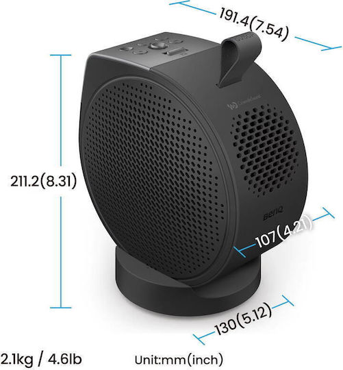 BenQ GV50P 9H.JSR77.50E Mini Projector DLP (DMD) Full HD Laser with Wi-Fi and Built-in Speakers Black