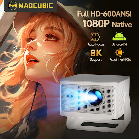 Magcubic HY350MAX Mini Projector LCD Full HD Λάμπας LED με Wi-Fi και Ενσωματωμένα Ηχεία