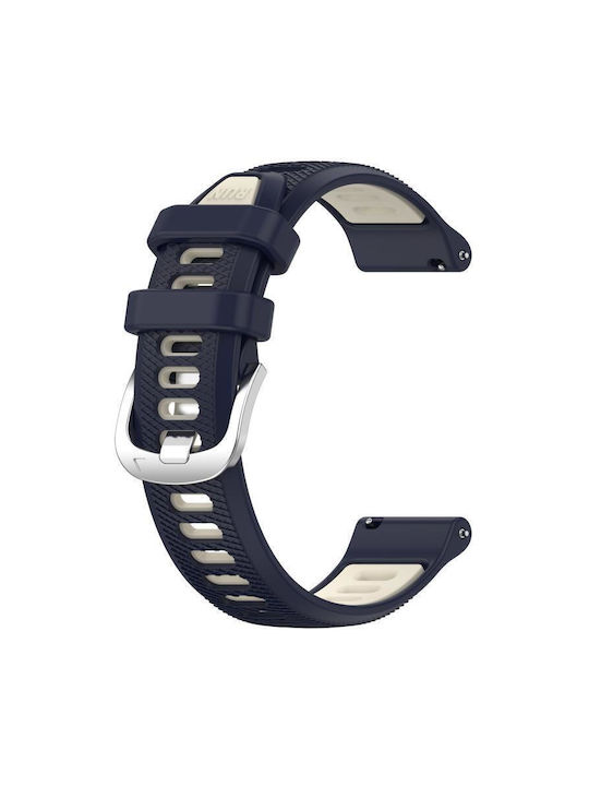 Λουράκι Ρολογιού Δύο Χρώματα Σιλικόνης Amazfit Bip 1s 20 Χιλ Μεσάνυχτα Μπλε + Φως Αστεριών