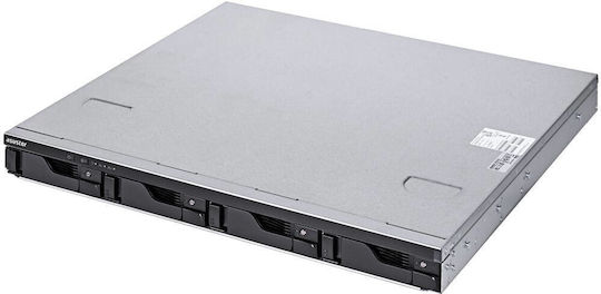 Asustor NAS Rack με 4 θέσεις για HDD και 2 θύρες Ethernet (AS6504RS+RAIL)