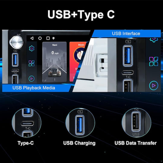 LM Digital Автомобилна Аудио Система 2004+ (Bluetooth/USB/Wi-Fi/GPS/Apple CarPlay/Android Auto)
