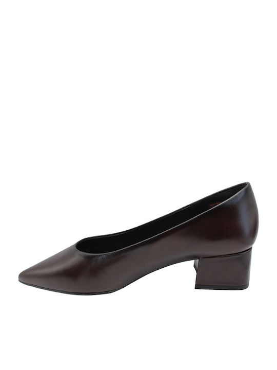 Pantofi cu toc Burgundy