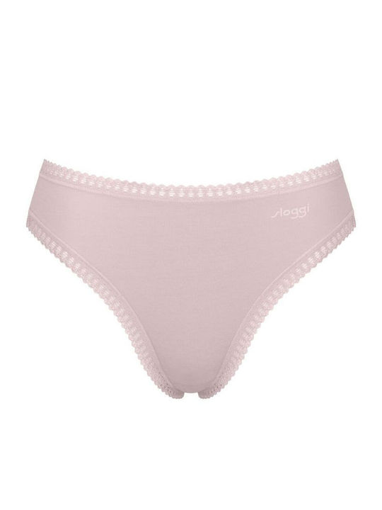 H High High Waist Women's Slip 3Pack with Lace Pink
