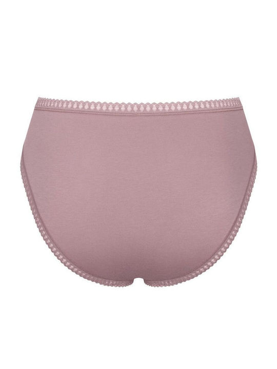 H High High Waist Women's Slip 3Pack with Lace Pink