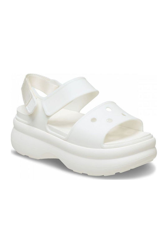 Women's Flat Sandals in White Color