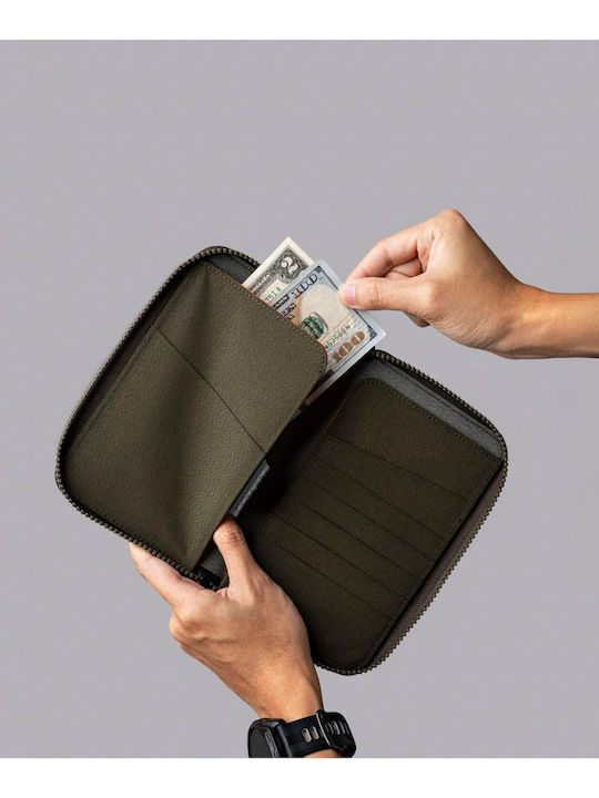 Ανδρικό Πορτοφόλι Ταξιδίου με RFID Πράσινο