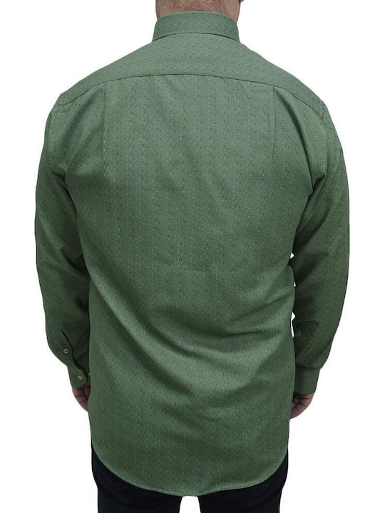 Long-sleeved Shirt Polka Dot Green