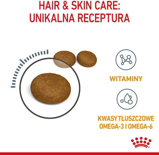 Royal Canin Hair & Skin Care Dry Food for Adult Cats with Poultry 2kg