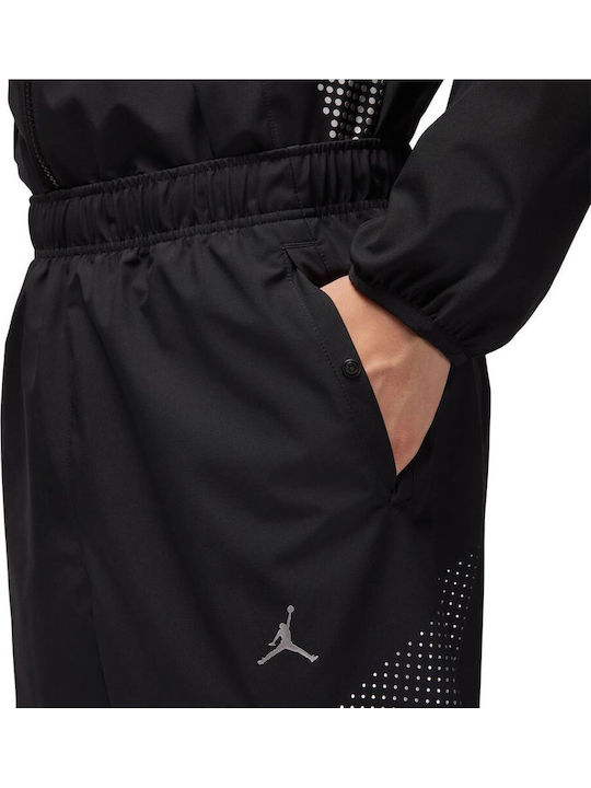Sport Sweatpants Glossy with Elastic Black