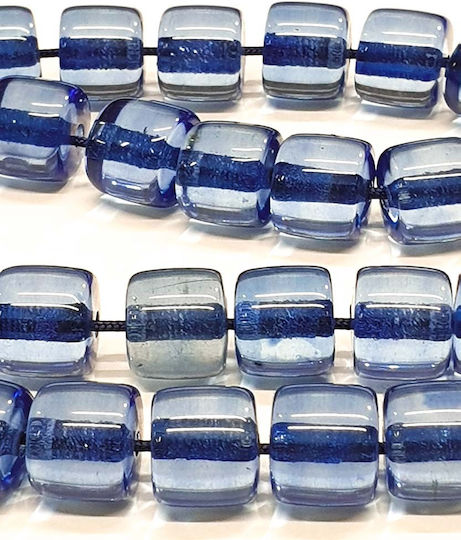 Roloi Komboloi Resin Worry Beads with 33 Beads Blue 39cm