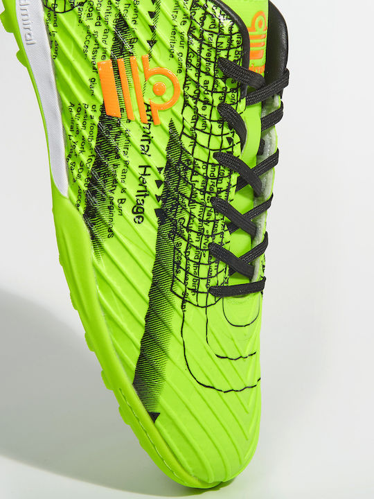Admiral Football Shoes with Molded Cleats Green