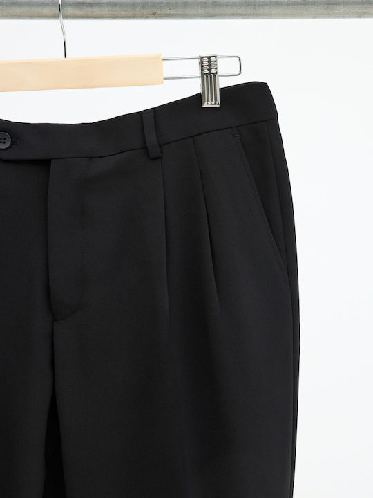 Trousers Elastic in Relaxed Fit Black