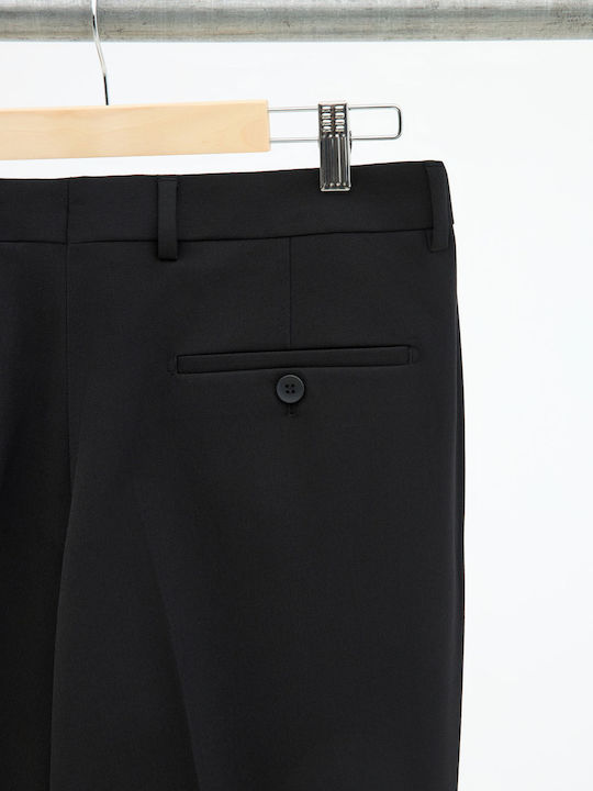 Trousers Elastic in Relaxed Fit Black