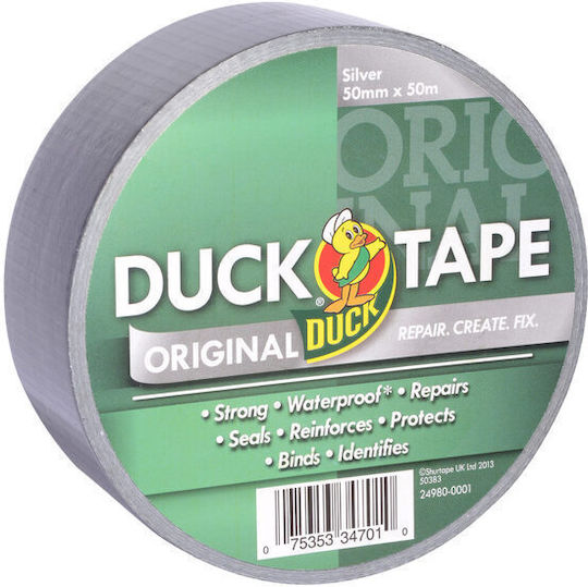 Duck Самозалепваща Лента за тъкани Silver 50ммx25м 1бр