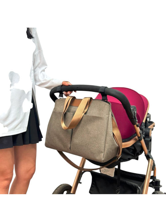 Damentasche Schultertasche Beige