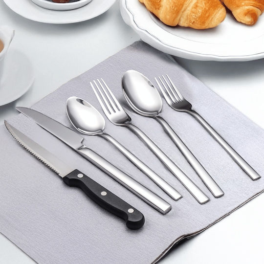 Miamio Set de Tacâmuri Inoxidabil Argintiu 36buc