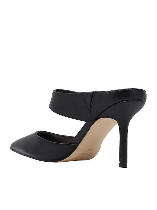 Darian Piele Mule cu cu gleznă înaltă Toc în Culoare Negru