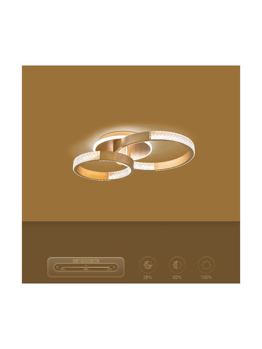 kelvo Ceiling Mount Light 60cm White with Integrated LED