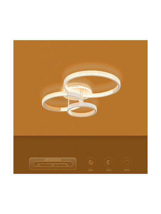 kelvo Ceiling Mount Light 80cm White with Integrated LED