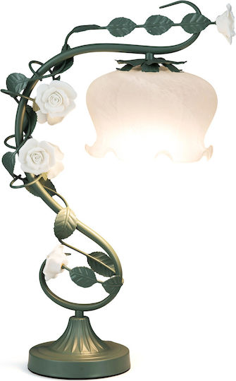 Costway Lustră Decorativă Floare cu Soclu pentru Bec E27 Roz