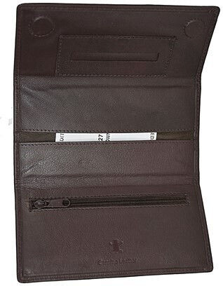 RCM Leather Tobacco Pouch Z27 With Magnetic Clasp Magnet Brown