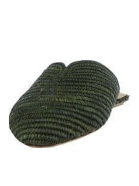 Flat Mules σε Χακί Χρώμα