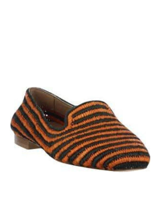 Women's Loafers in Orange Color