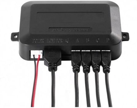 Set Senzori Parcare Detector Parktronic Display Monitor Radar 4 Senzori Roșii