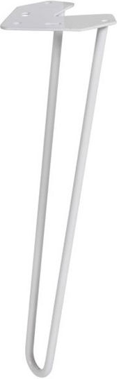 Finetto Metallic Furniture Leg Suitable for Table / Coffee Table 40.6cm Black