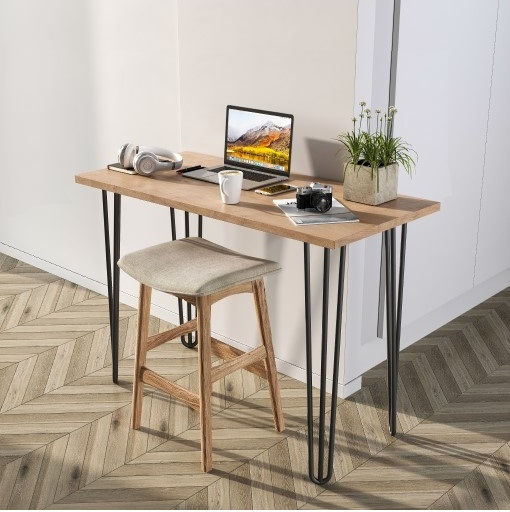 Finetto Metallic Hairpin Furniture Leg Suitable for Table Coffee Table Office Black