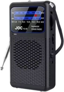 D5B72D3BM Φορητό Ραδιόφωνο Επαναφορτιζόμενο με USB Μαύρο