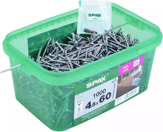Spax Βίδα με Διάμετρο M4.5 και Μήκος 60mm