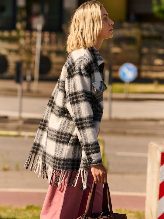 Damen Jacke Black and white