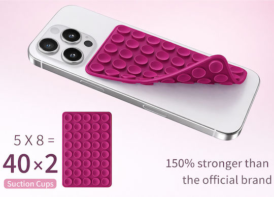 XXL 10x6cm Non-slip Mobile Stand in Pink color