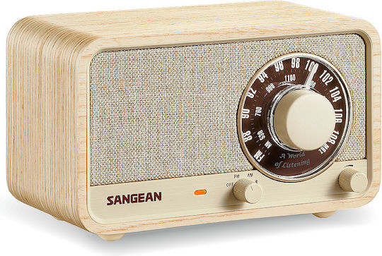 Sangean WR-8 Φορητό Ραδιόφωνο Επαναφορτιζόμενο με Bluetooth Λευκό