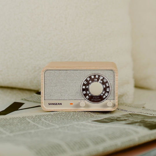Sangean WR-8 Φορητό Ραδιόφωνο Επαναφορτιζόμενο με Bluetooth Λευκό