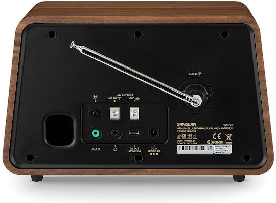 Sangean WR-101 Επιτραπέζιο Ραδιόφωνο Ρεύματος με Bluetooth Walnut
