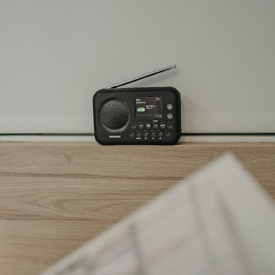 Sangean DPR-76BT Cu baterie DAB+ cu Bluetooth Metal Grey