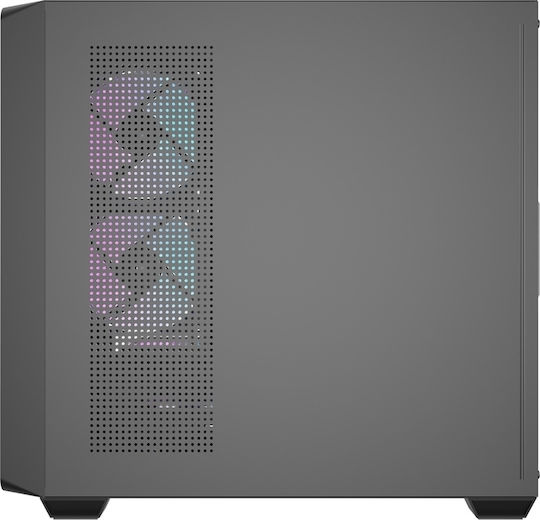 Darkflash DS900WD Midi Tower Кутия За Компютър Черна + 4 Вентилатора DS900WD