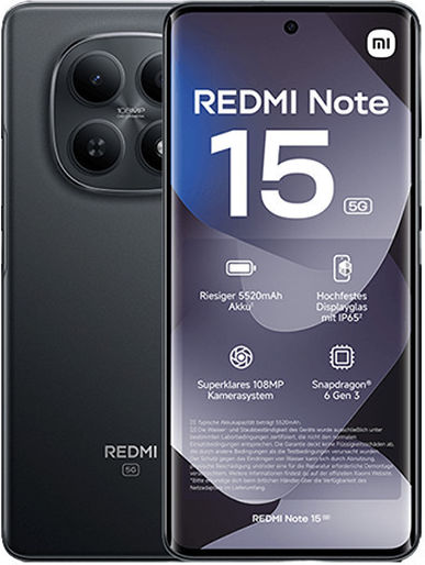 Xiaomi Redmi Note 15 5G Dual SIM (8GB/256GB) Black