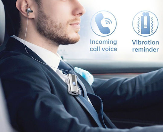 K92 In-ear Bluetooth Handsfree Ακουστικό Πέτου Μαύρο