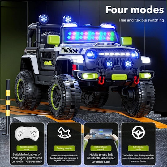 Kinder Auto Doppelsitzer mit Fernbedienung Jeep Wrangler Rubicon 12 Volt Gelb