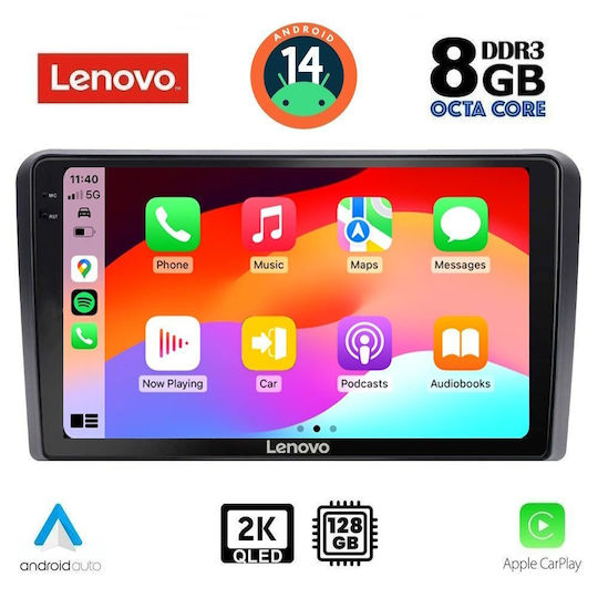 Lenovo Car Audio System for Honda Jazz 2019 with Touch Screen 10" Bluetooth USB Wi-Fi GPS Apple CarPlay Android Auto