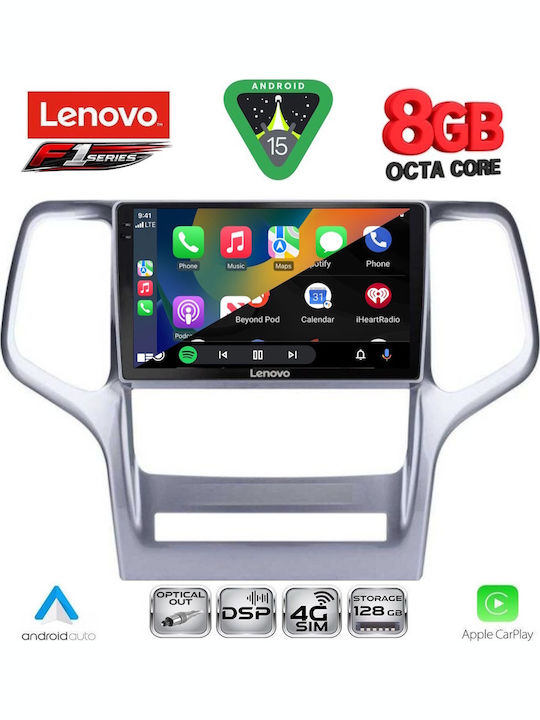 Lenovo Car Audio System for Jeep Grand Cherokee 2011-2014 (Bluetooth/USB/WiFi/GPS/Apple-Carplay/Android-Auto) with Touch Screen 9"