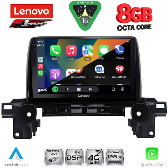 Lenovo Ηχοσύστημα Αυτοκινήτου για Mazda CX-5 2017 (Bluetooth/USB/WiFi/GPS/Apple-Carplay/Android-Auto) με Οθόνη Αφής 9"