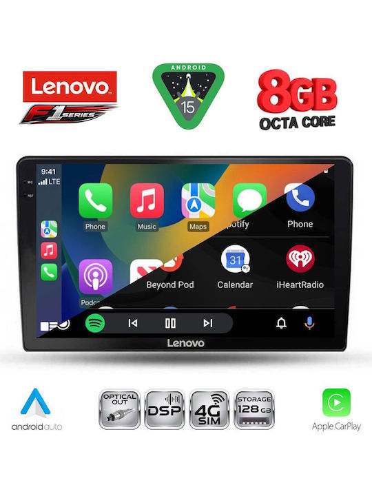 Lenovo Car Audio System for Kia Ceed 2006-2009 (Bluetooth/USB/WiFi/GPS/Apple-Carplay/Android-Auto) with Touch Screen 9"