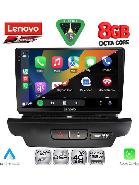 Lenovo Car Audio System for Kia Ceed / XCeed 2018-2022 (Bluetooth/USB/WiFi/GPS/Apple-Carplay/Android-Auto) with Touch Screen 9"
